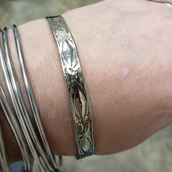 TAXCO MEXICO SOLID .925 BANGLE story teller bracelet rare - Picture 4 of 7